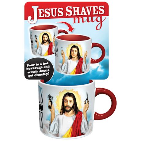 Transforming Jesus Shaves Mug