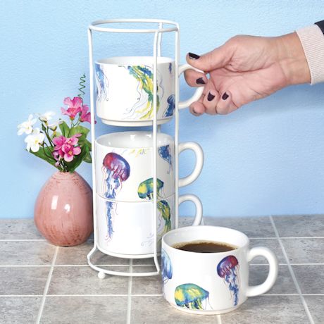 Jellyfish Stackable Mug Set