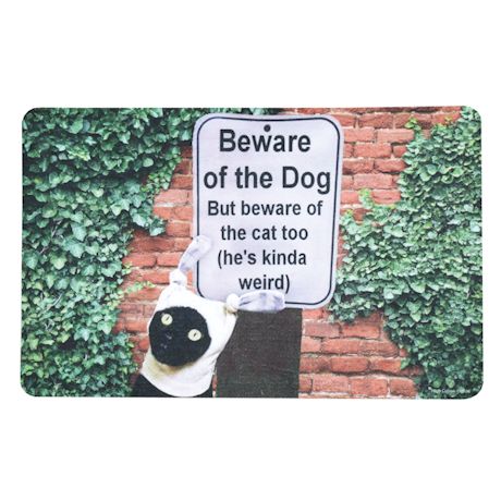 Beware Of The Dog/Cat Too Doormat