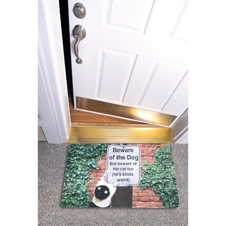 Beware Of The Dog/Cat Too Doormat