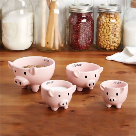 Pig Measuring Cup Set