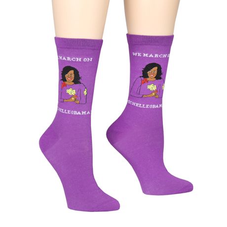 Powerful Women Socks, Michelle Obama, Ruth Bader Ginsburg (RBG) or Rosa Parks