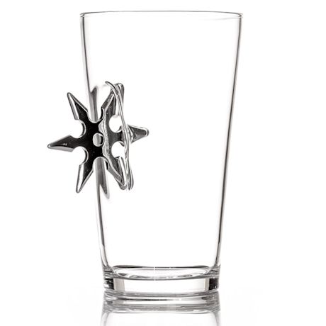 Handmade Ninja Star Pint Glass