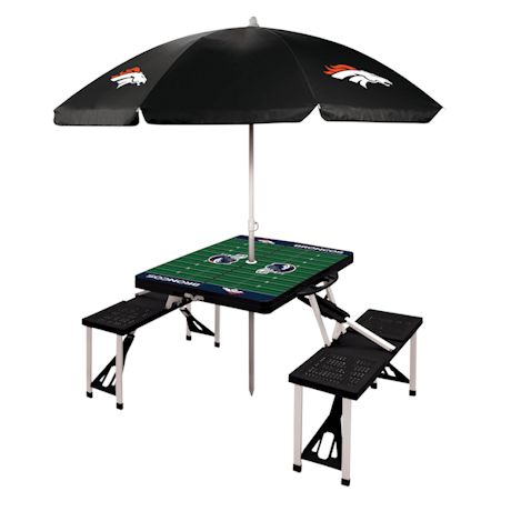 Product image for NFL Picnic Table With Umbrella-Denver Broncos