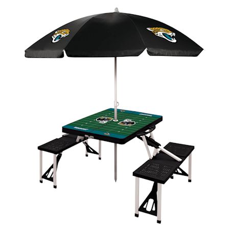 Product image for NFL Picnic Table With Umbrella-Jacksonville Jaguars