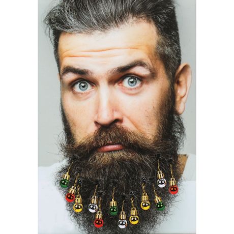 Holiday Jingle Ornaments Beard And Hair Accessories