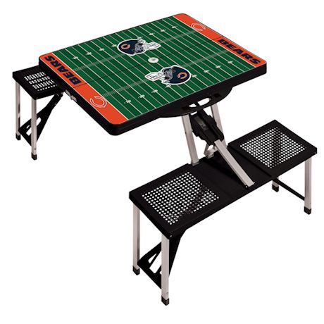 NFL Picnic Table w/Football Field Design-Chicago Bears