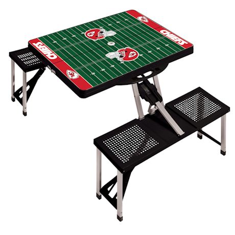 NFL Picnic Table w/Football Field Design-Kansas City Cheifs