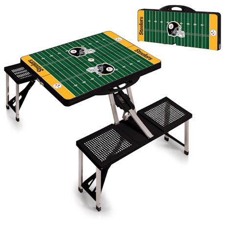 NFL Picnic Table w/Football Field Design