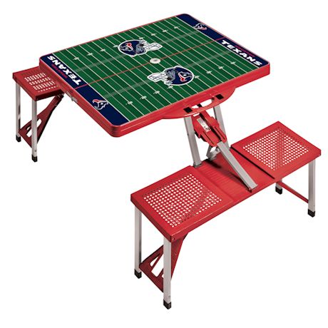 NFL Picnic Table w/Football Field Design-Houston Texans