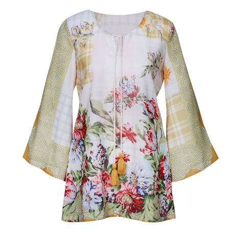 Floral And Tassels Tunic