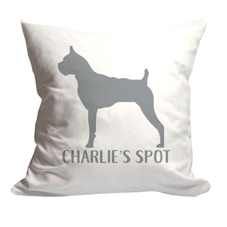 Personalized Dogs Spot Throw Pillow