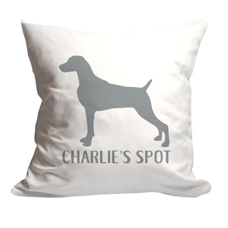 Personalized Dogs Spot Throw Pillow
