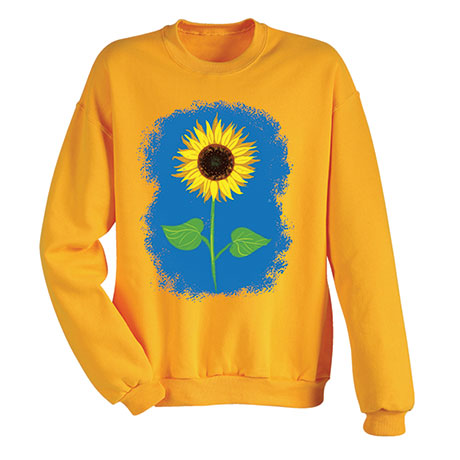 Product image for Sunflower on Yellow T-Shirt or Sweatshirt