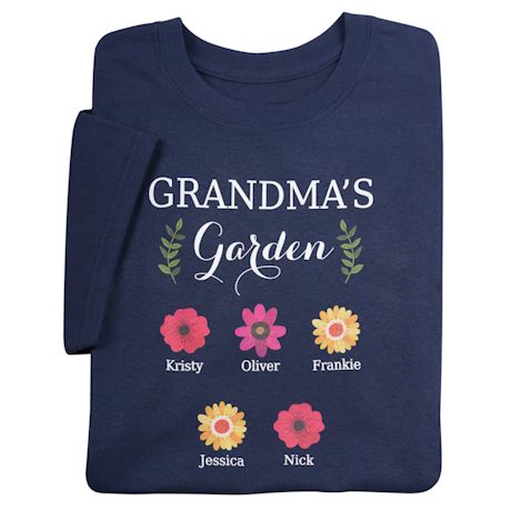 Product image for Personalized Grandma's Garden Tee