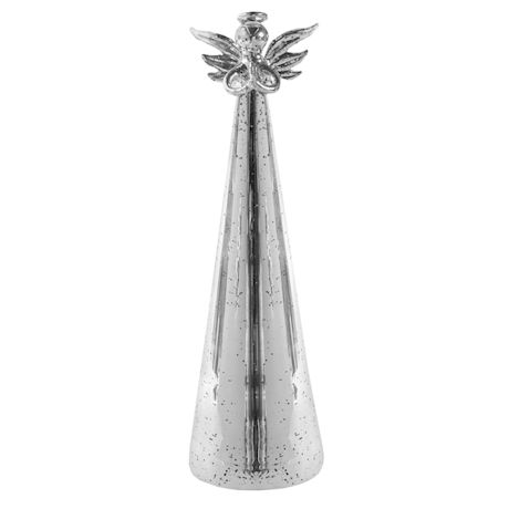 Lighted Mercury Glass Angel Statue