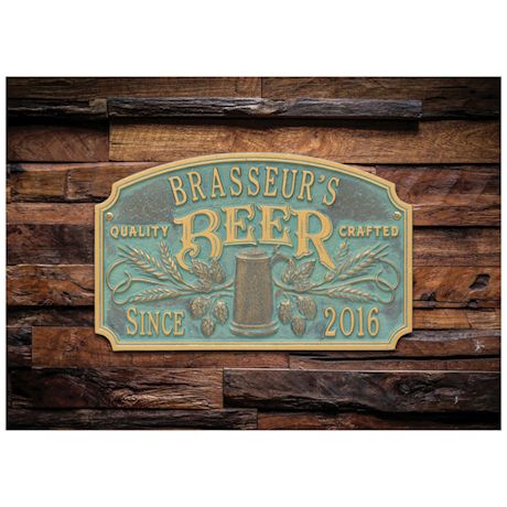 Product image for Personalized Quality Craft Beer Plaque