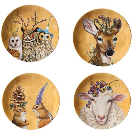 Woodsy And Wise Animal Plates