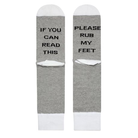 "If You Can Read This" - Hidden Message Socks