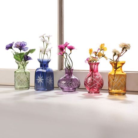 Petite Glass Vases Set