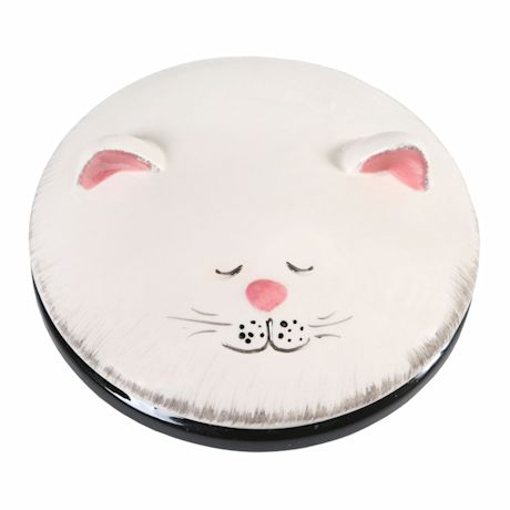 Sealable Ceramic Cat Treat Cookie Jar