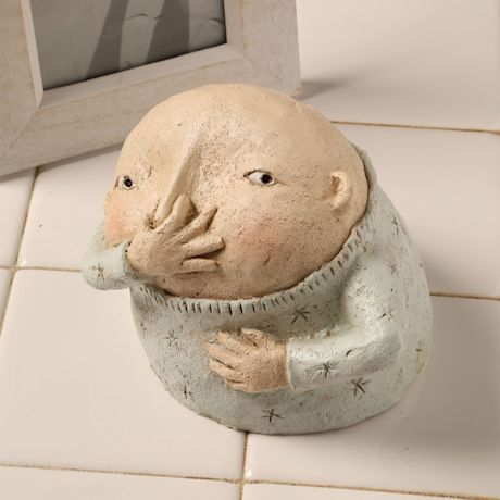 Product image for Sculpture Of A Boy Holding His Nose