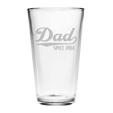 Personalized Dad Pint Glass