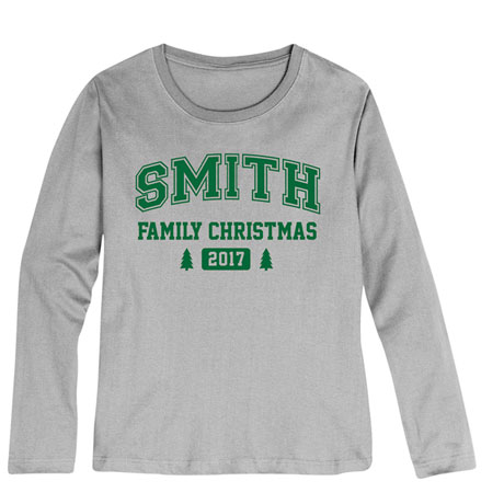 Personalized Family Christmas Tree Shirt