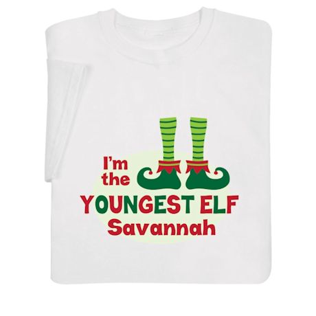 Personalized "Youngest Elf" Shirt