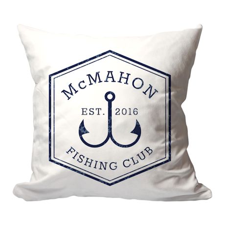 Personalized Fishing Club Pillow