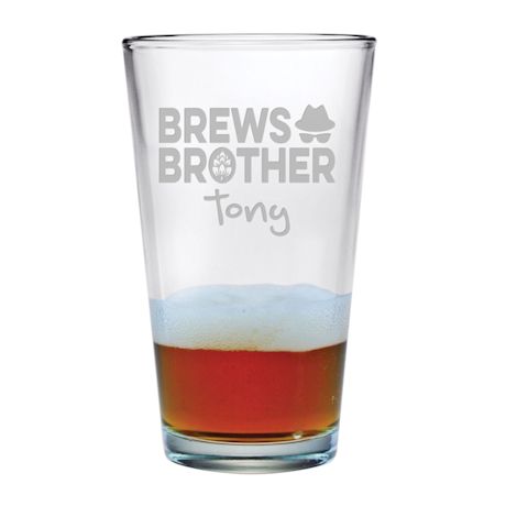 Product image for Personalized Brews Brother Single Pint Glass