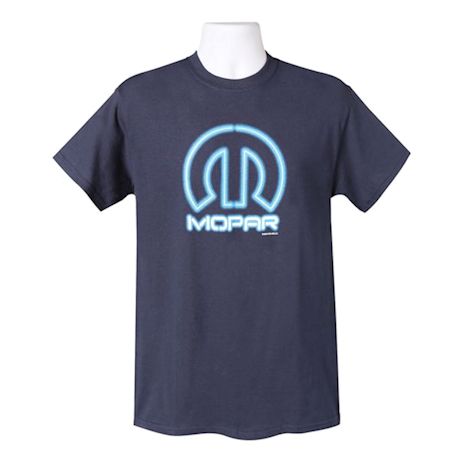 Dodge Mopar Omega Logo Shirt - Blue - Short Sleeve
