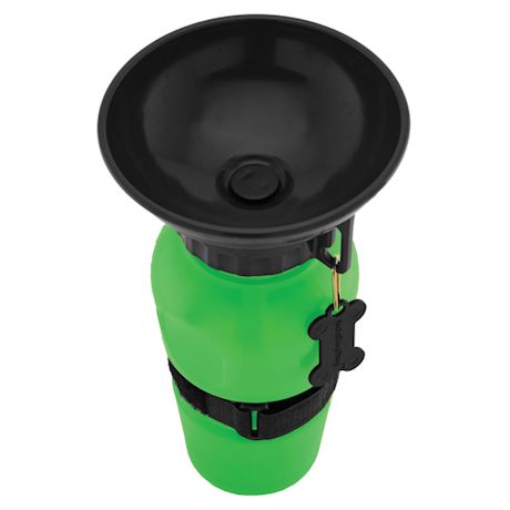 Highwave AutoDogMug Pet Sport Bottle - Portable Water Bowl - Holds 20 oz - Green