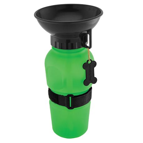 Highwave AutoDogMug Pet Sport Bottle - Portable Water Bowl - Holds 20 oz - Green