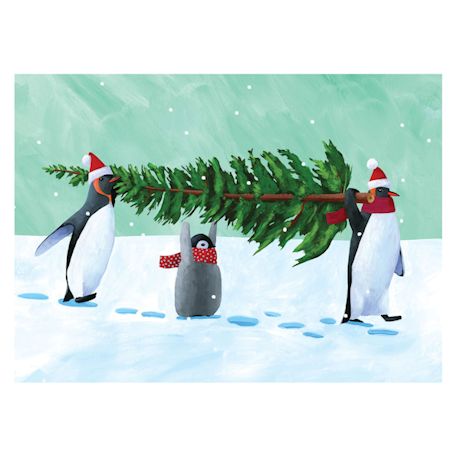Penguin Tree Note Cards