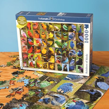 Rainbow Of Birds 1000 Piece Puzzle