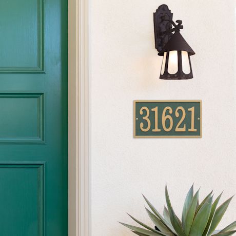 Personalized Rectangle House Number Plaque