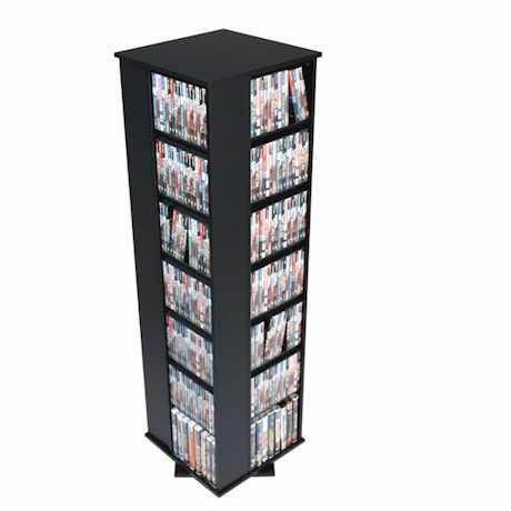 Large 4-Sided Spinning Tower - Black