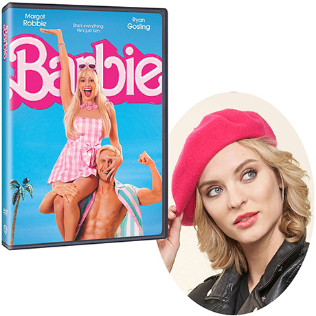 Barbie Movie and Bright Pink Beret Set