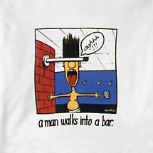 Alternate Image 1 for A Man Walks Into A Bar. T-Shirt or Sweatshirt
