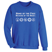 Alternate Image 2 for 'Home Of The Free Because Of The Brave' Shirts