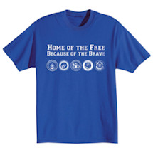 Alternate Image 3 for 'Home Of The Free Because Of The Brave' Shirts
