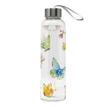 Alternate Image 1 for Floral Glass Water Bottles
