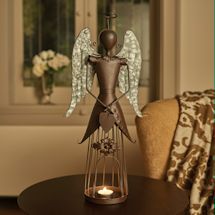 Alternate Image 1 for Winged Angel Candle Holder