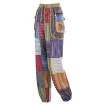 Alternate Image 2 for Peace And Ohm Patchwork Pants