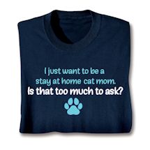 Product Image for Stay At Home Cat/Dog Mom Shirts