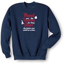 Alternate Image 1 for Blessed Are The Essential Workers T-Shirt or Sweatshirt - Teacher