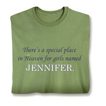 Product Image for There's A Special Place In Heaven For Girl's Named Shirts