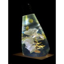 Alternate image White Hydrangea Art Lamp