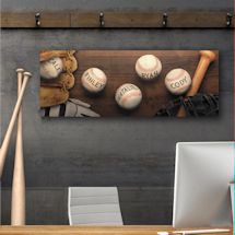 Alternate image for Personalized Baseball Family Print